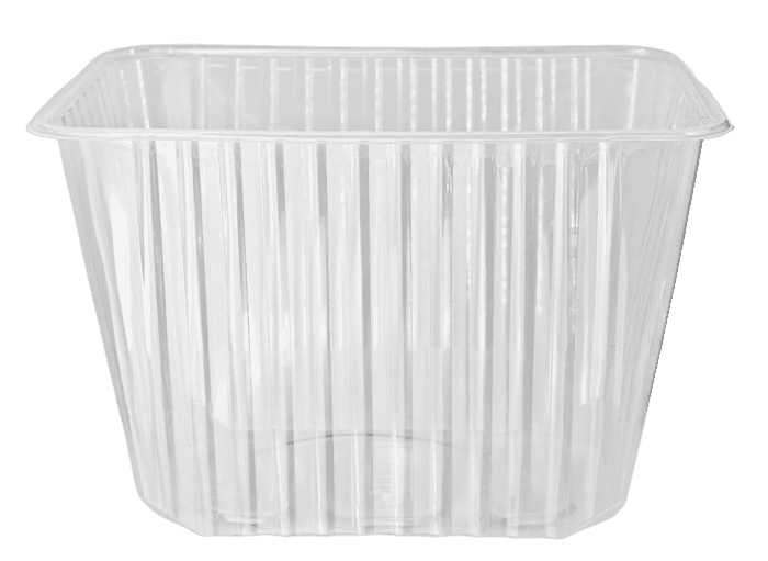 Контейнер пластиковый КЛ/CLP 2000 мл 186*132*120 мм СВЧ + крышка КОМПЛЕКТ