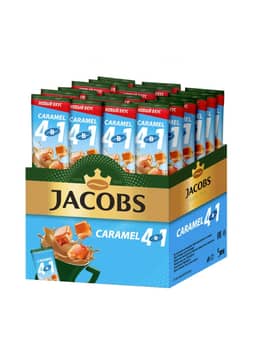 Кофе растворимый 12 гр "Jacobs" 4в1 Карамель Кофе растворимый 12 гр "Jacobs" 4в1 Карамель